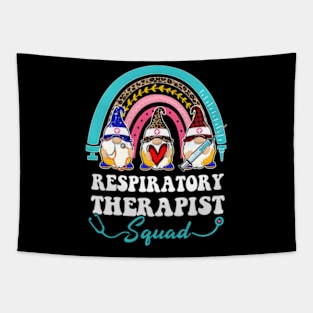 Nurse Squad Leopard Rainbow Gnome Respiratory Therapist Tapestry