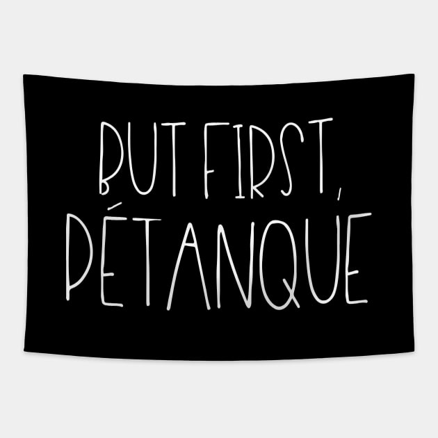 But first, pétanque Tapestry by LemonBox