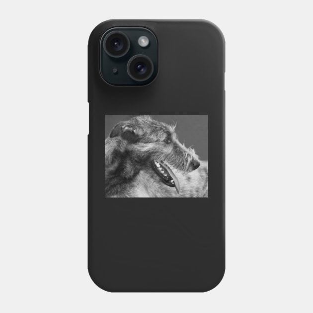 Irish Wolfhound Portrait Phone Case by LaurieMinor