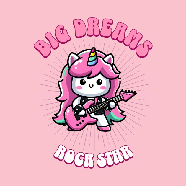 Big Dreams Rock Star Unicorn | Dream Big! by Pink & Pretty