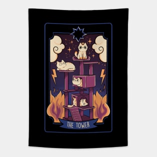 The Tower Cat Tarot by Tobe Fonseca Tapestry