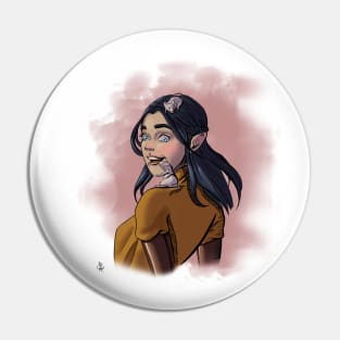 Elbereth - Half-Elf DnD Pin