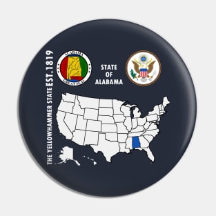 State of Alabama Pin