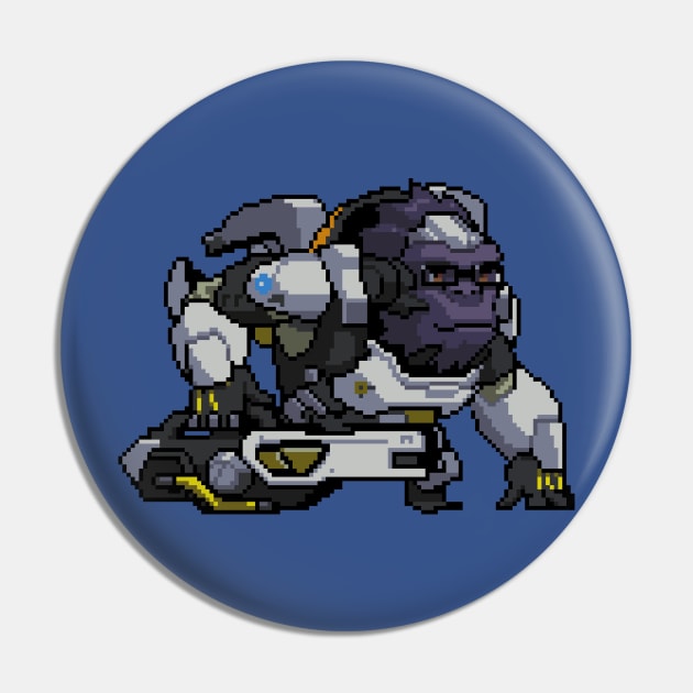 Overwatch - 16-Bit Winston Pin by wyckedguitarist