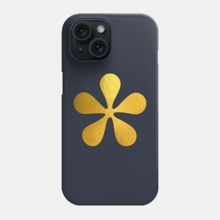 Gold flower shape Phone Case