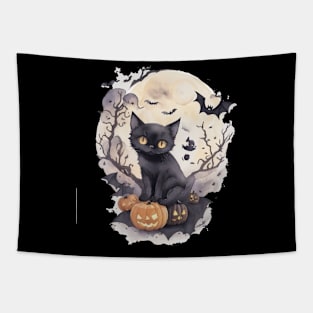 witch cat Tapestry