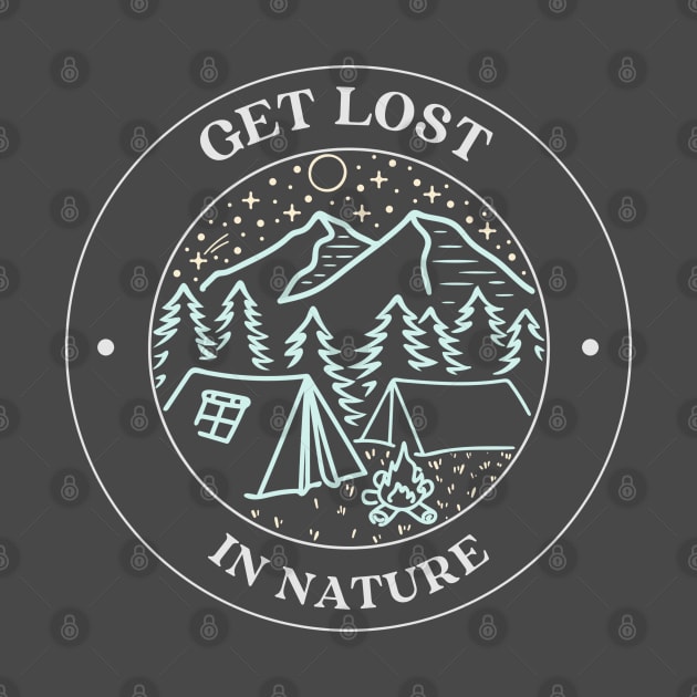 Get Lost in Nature text by Inked Sensations