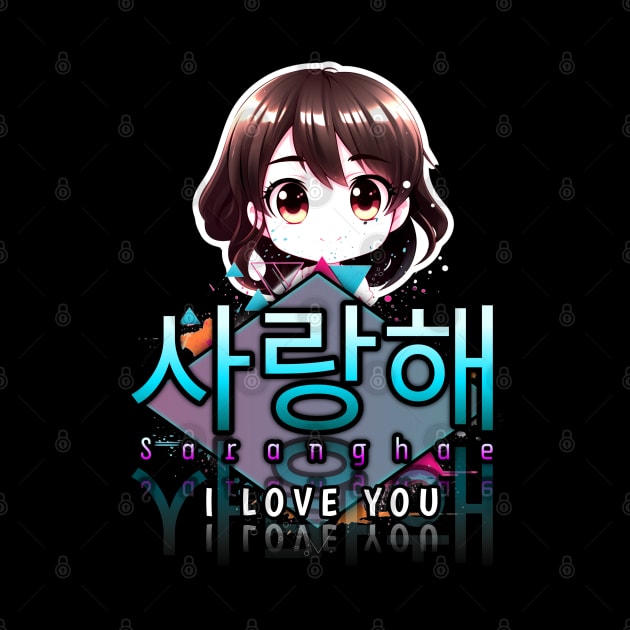 Saranghae - I Love You - Korean Quote by MaystarUniverse