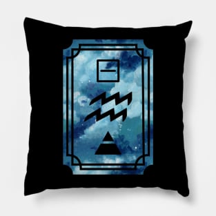 Aquarius Zodiac Sign Pillow