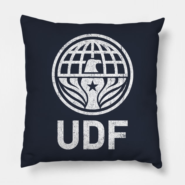 United Defense Force (Chest Pocket) Pillow by huckblade