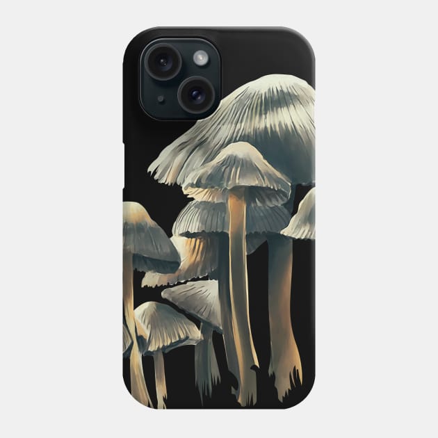 White Mushroom Phone Case by bobyberto