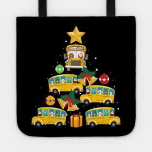 Funny School Bus Driver Christmas Tree Shirt Ornament Decor Tote