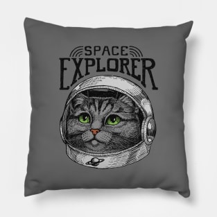 Dreamy Astronaut Cat Pillow