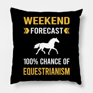 Weekend Forecast Equestrianism Horse Horseback Riding Pillow