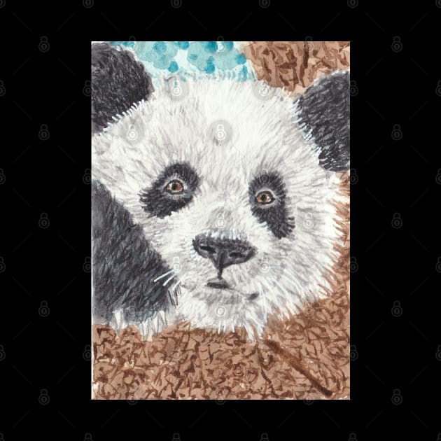 Panda Bear  face art by SamsArtworks