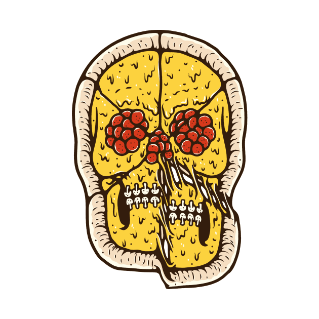 Pizza Skull by edwardechoblue