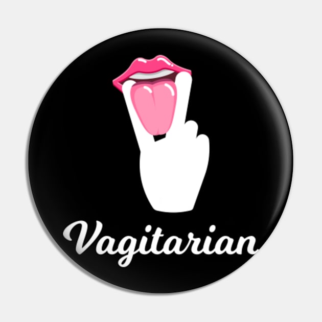 Vagitarian Pin by sqwear