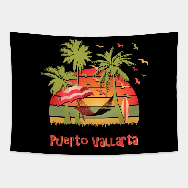 Puerto Vallarta Tapestry by Nerd_art