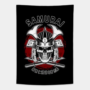 Bushido Samurai Skull Tapestry