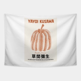 Yayoi Kusama Pumpkin Exhibition Art Japanese Wall Art Tapestry