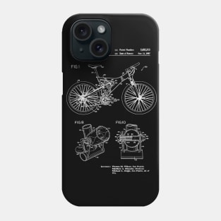 Mountain Bike Patent Inventors White Phone Case