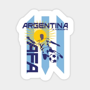 Argentina Football La Albiceleste The White and Sky Blue Magnet