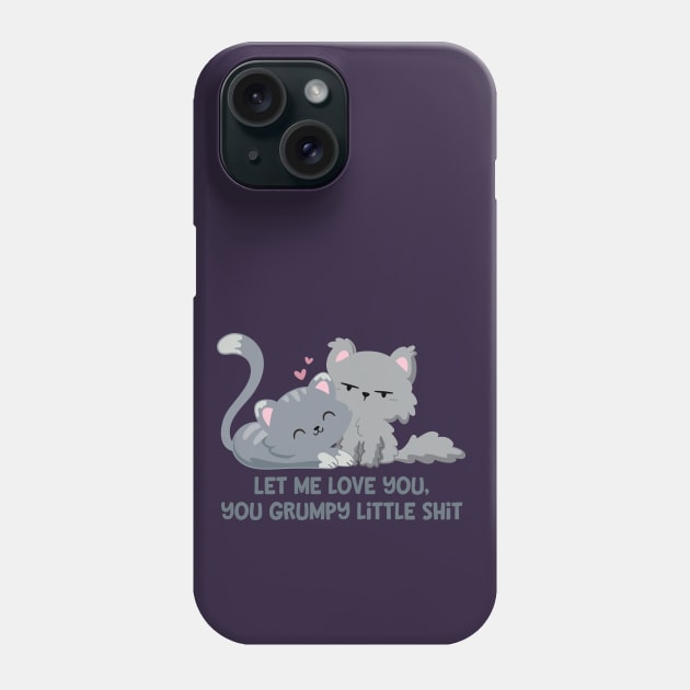 Feline Grumpy Phone Case by FunUsualSuspects