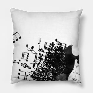 guitar art, music art Pillow