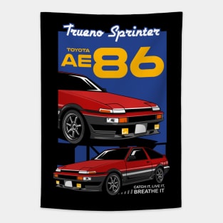 Retro Trueno AE86 Car Tapestry