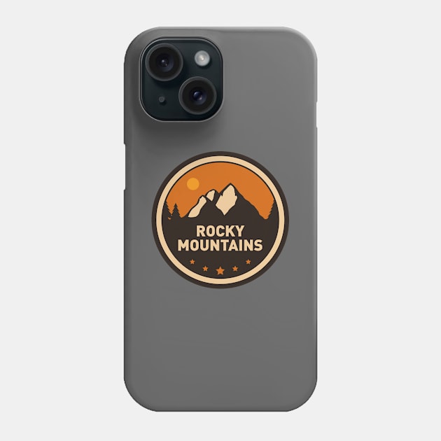 Rocky Mountains Badge Phone Case by Isabelledesign