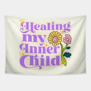 HEALING MY INNER CHILD FLOWER STICKER Tapestry