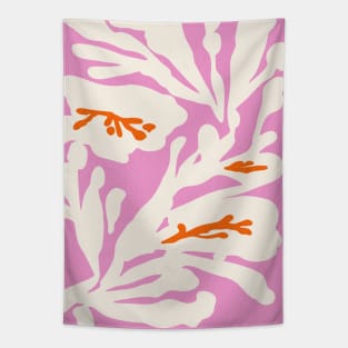 Retro Botanical Art Abstract Flowers Matisse Inspired Tapestry