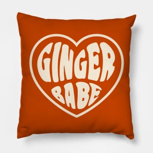 Ginger Babe Gift for Redhead Irish Girl St Patricks Day Pillow