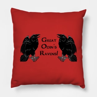 Great Odin's Ravens! Pillow