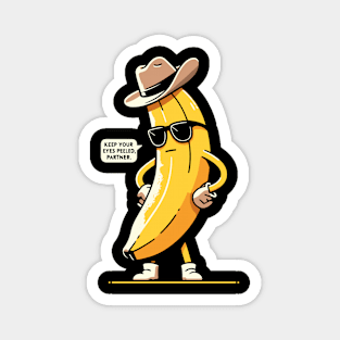 Banana Cowboy Cowgirl Country Western Novelty Funny Banana Magnet