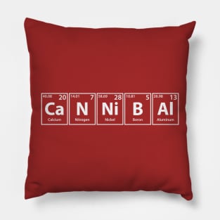 Cannibal (Ca-N-Ni-B-Al) Periodic Elements Spelling Pillow