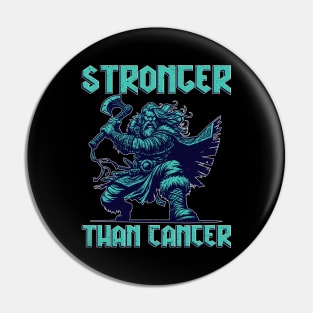 Stronger Than Cancer (distressed) Pin