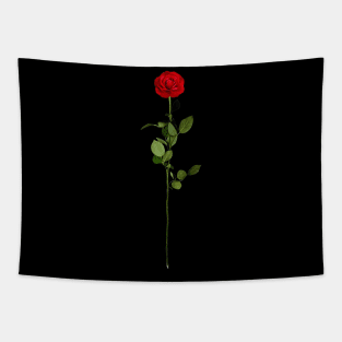 Aesthetic red rose Tapestry