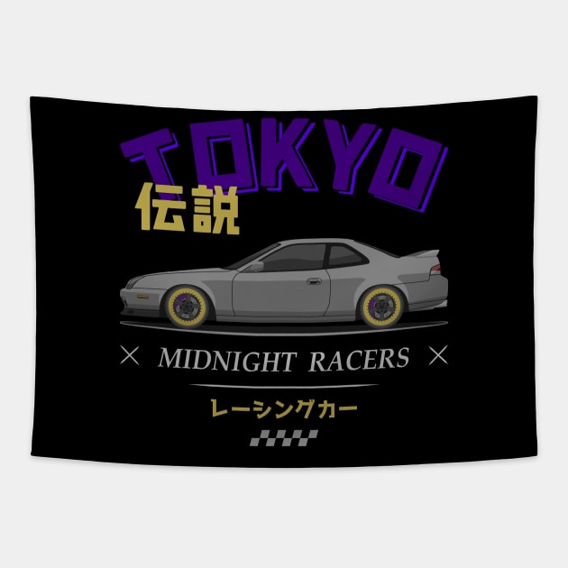 Tuner Silver Prelude MK5 JDM Tapestry by GoldenTuners