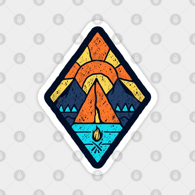 Diamond Campground Magnet by machmigo