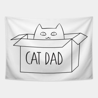 Cat dad (Dark Print) Tapestry