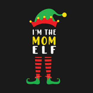 mom elf family matching christmas T-Shirt