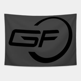 GF Retro Logo Black Tapestry