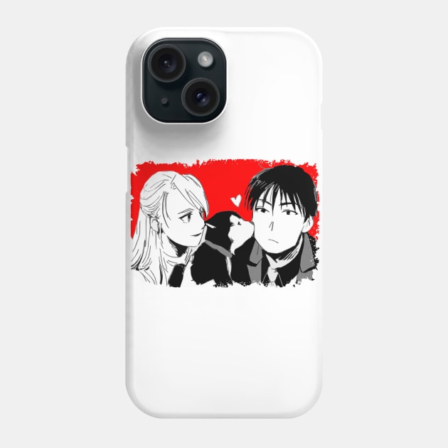 Roy Mustang and Riza Hawkeye FullMetal Alchemist Phone Case by SirTeealot