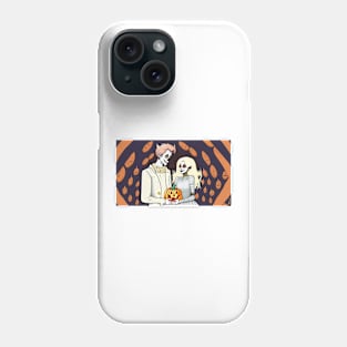 Happy Halloween! Celebrate with a Cartoon Character and Pumpkins Phone Case