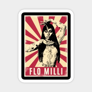 Retro Vintage Flo Milli Dance Magnet