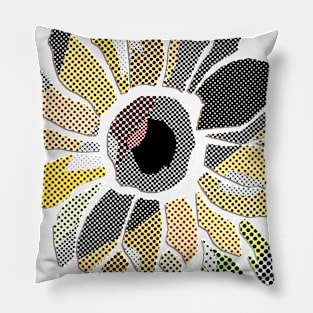 Patchwork Bright Sunflower Pillow