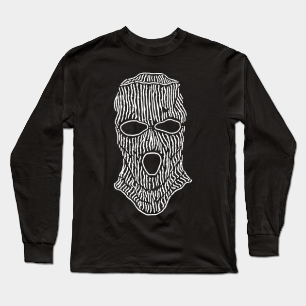 Gangsta Ski Mask Ski Mask Long Sleeve Shirt Teepublic Uk