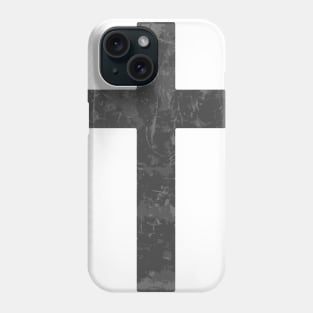 Christian Cross (Grey Lichen) Phone Case