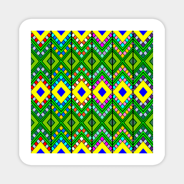 African pattern, African traditional pattern, Ethiopian/Eritrean pattern. Ethiopian Tilf Magnet by TheSkyFire